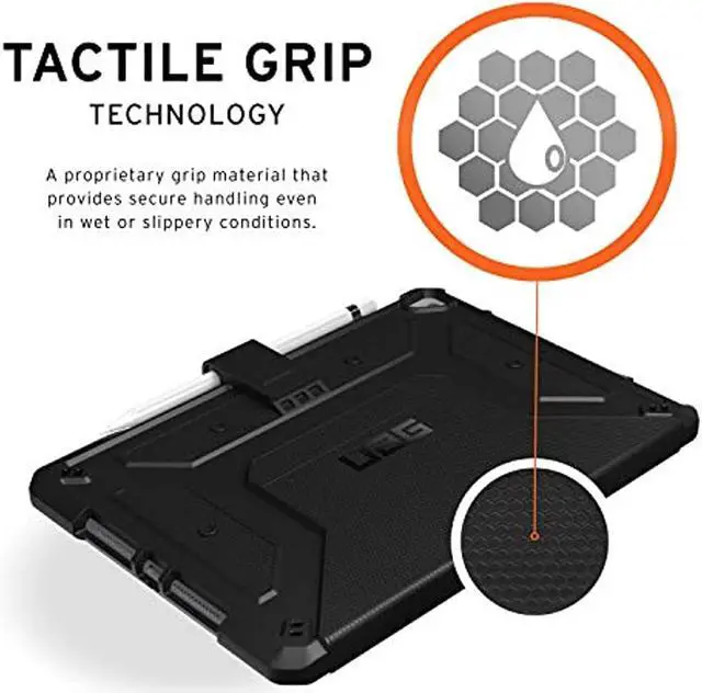 Alt view image 4 of 19 - UAG iPad 10.2-inch (9th Gen, 2021),(8th Gen, 2020) & (7th Gen, 2019) Case, Metropolis Rugged Heavy Duty Protective Cover Multi-Angle Viewing Folio Stand with Pencil Holder, Black