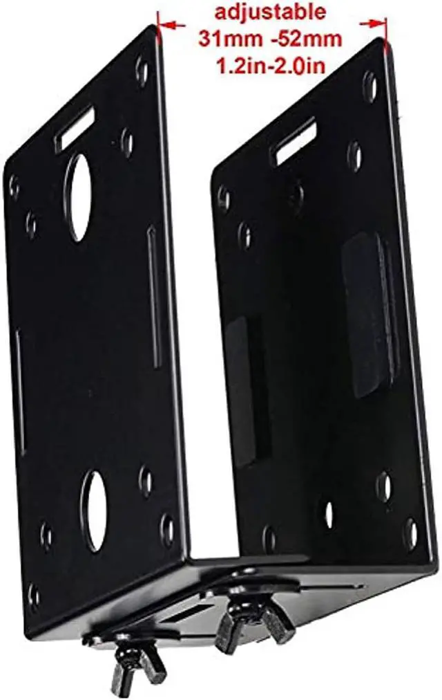 Alt view image 10 of 20 - VideoSecu Small Device Mount for some Blu-ray Disc/DVD Player, DVR, Digital Media Player, TV Cable Box, AV Components, Gaming Console, Modems Holder Shelf 1WM