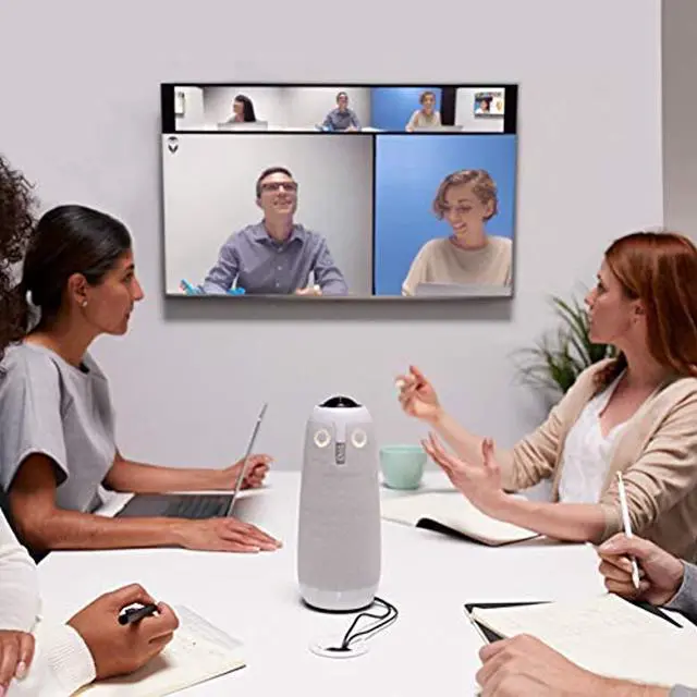 Alt view image 4 of 8 - Meeting Owl Pro - 360 Degree, 1080p Smart Video Conference Camera, Microphone, and Speaker (Automatic Speaker Focus & Smart Meeting Room Enabled)