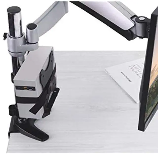 Alt view image 9 of 15 - Monoprice Computer Case CPU Holder, Thin Client Mini PC Multi-Mount, Works With Mini Pcs Up To 2.9 Inches Wide - Workstream Collection