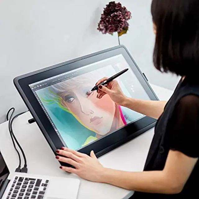 Alt view image 10 of 19 - Wacom Cintiq 22 Drawing Tablet with Full HD 21.5-Inch Display Screen, 8192 Pressure Sensitive Pro Pen 2 Tilt Recognition, Compatible with Mac OS Windows and All Pens