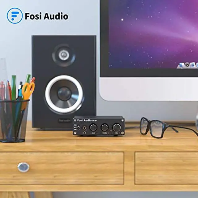 Alt view image 12 of 15 - Fosi Audio Q4 Desktop DAC Headphone Amp for PC Mini Stereo Headphone Amplifier Combo USB Optical Coaxial to RCA AUX Digital-to-Analog Audio Converter Adapter for Home Powered Speakers