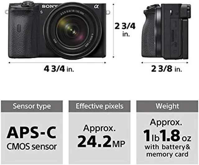 Alt view image 10 of 20 - Sony Alpha a6600 Mirrorless Digital Camera (Body Only)