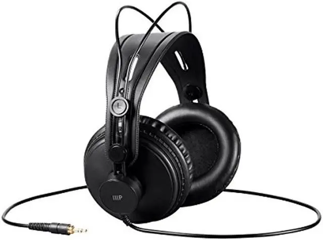 Alt view image 2 of 20 - Monoprice Modern Retro Over Ear Headphones With Ultra-Comfortable Ear pads Perfect For Mobile Devices, Hifi, And Audio/Video Production