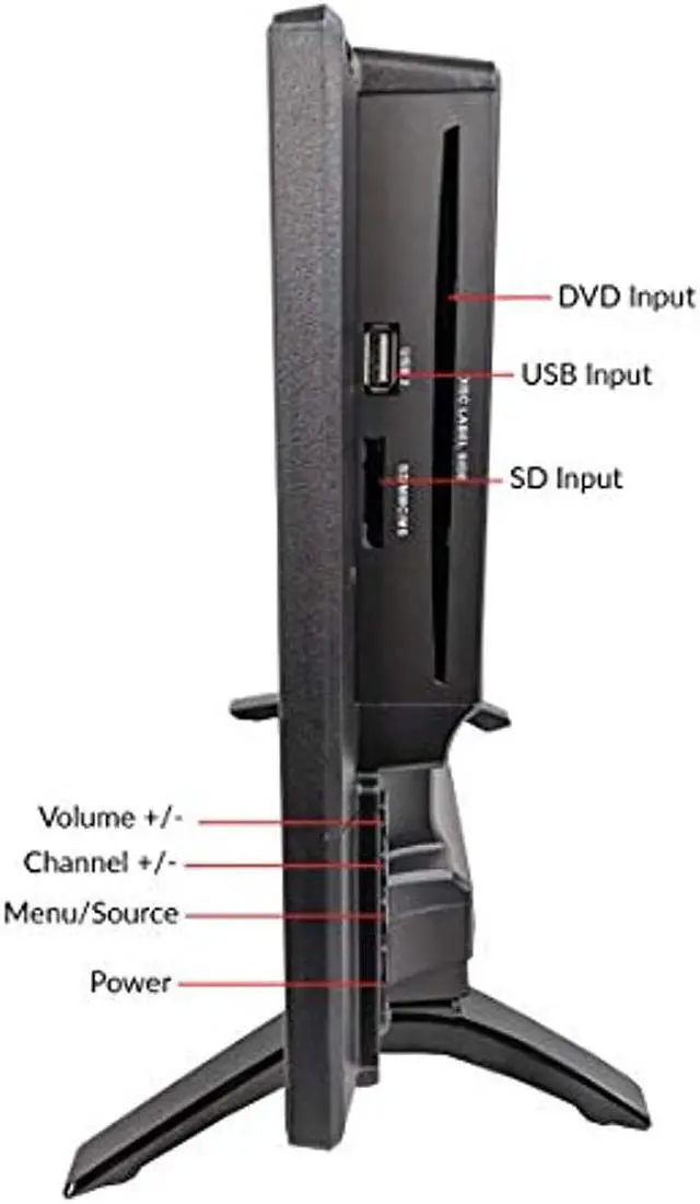 Alt view image 4 of 15 - Supersonic SC2412 24 inch 1080p LED TV with DVD Player