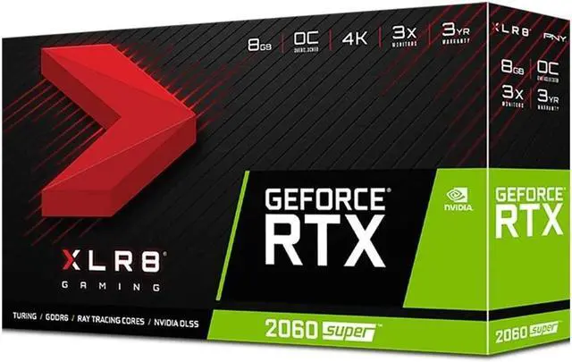 Alt view image 5 of 7 - PNY XLR8 GeForce RTX 2060 SUPER Dual Fan Gaming Overclocked - Graphics card - GF RTX 2060 SUPER - 8 GB GDDR6 - PCIe 3.0