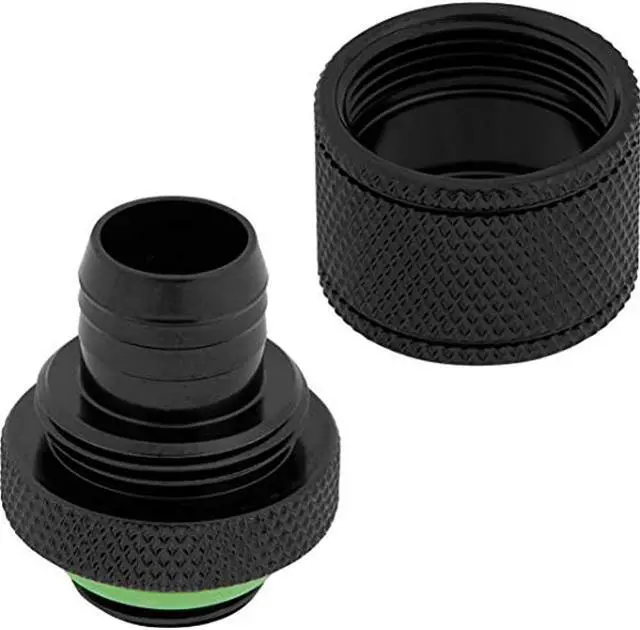 Alt view image 6 of 7 - Corsair Hydro X Series XF Compression 10/13mm (3/8" / 1/2") ID/OD Fittings, Black, 4-pack