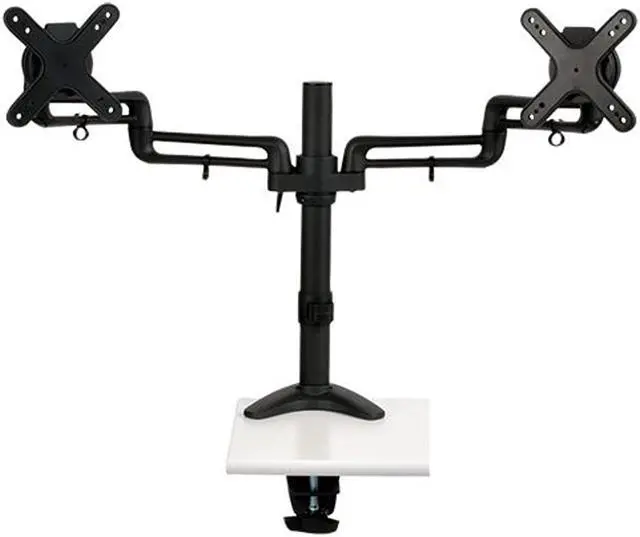 Alt view image 6 of 16 - TRIPP LITE DDR1327SDFC Black 13" - 27" Dual Full-Motion Flex Arm Desk Clamp for Flat-Screen Displays