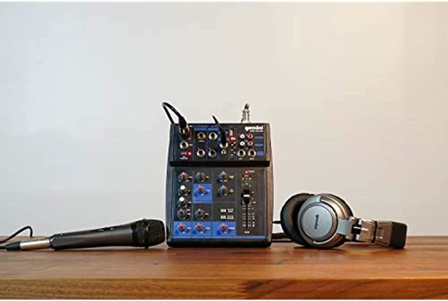 Alt view image 7 of 20 - Gemini compact 5-channel Bluetooth mixer with USB playback