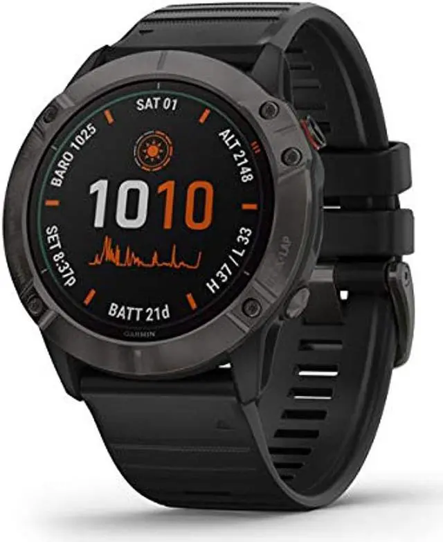 Alt view image 12 of 20 - Garmin FENIX6XPSTGB fenix 6X - Pro Solar Edition - Carbon