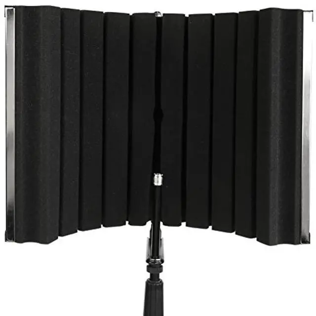 Alt view image 11 of 12 - LyxPro VRI-30 Portable Foldable Sound Absorbing Recording Panel Stand Mount