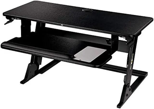 Alt view image 12 of 20 - 3M SD60B Standing Desk, Converts Desktop To Sit-Stand Workstation, 35.4" x 23.2" x 6.2"