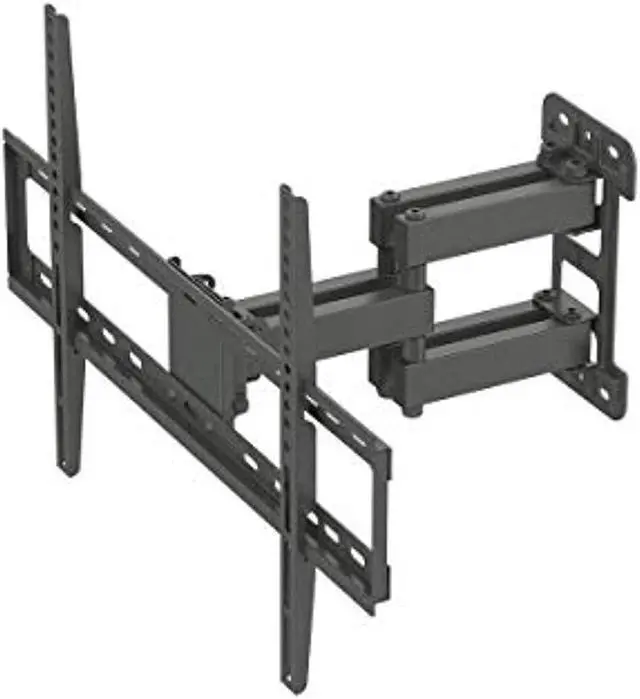 Alt view image 4 of 13 - Monoprice Titan Series Full Motion Single Stud Dual Arm Wall Mount For Large Up to 70" Inch TVs Displays, Max 99 LBS. 200x200 to 600x400, Black