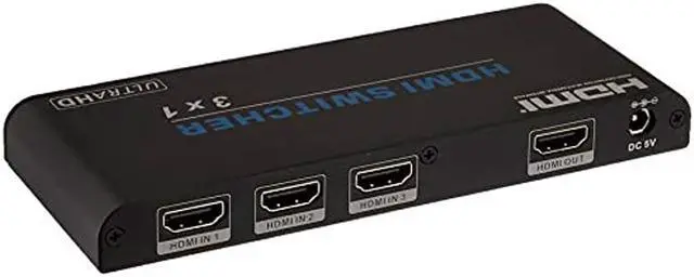 Alt view image 9 of 14 - Monoprice Blackbird 4K 3x1 HDMI 2.0 Slim Switch - Black |4k @ 60Hz, HDCP 2.2 Compliant, HDR, Dolby TrueHD Support And IR Remote Control
