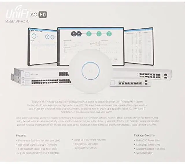 Alt view image 6 of 13 - Ubiquiti Networks UAP-AC-HD 802.11ac MU MIMO Enterprise Wi-Fi Access Point