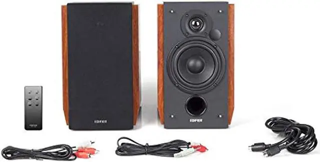 Alt view image 14 of 20 - Edifier R1700BT Bluetooth Bookshelf Speakers - Active Near-Field Studio Monitors - Powered Speakers 2.0 Setup Wooden Enclosure - 66w RMS