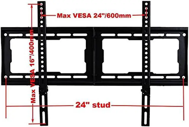 Alt view image 4 of 7 - VideoSecu Low Profile Flat TV Wall Mount Ultra Slim Bracket for most 26 27 28 29 32 37 39 40 42 46 47 48 50 51 52 55 60 64 65" LED LCD Plasma Flat Panel Screen Display HDTV 1NN