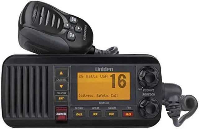 Alt view image 11 of 20 - Uniden Um435 Fixed Mount Vhf Radio Black