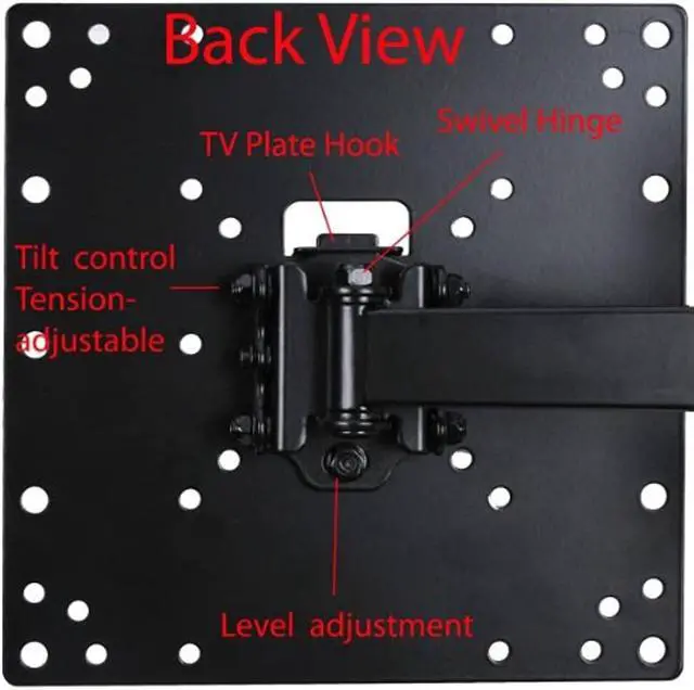 Alt view image 7 of 11 - VideoSecu Articulating Arm TV Wall Mount Full Motion Tilt Swivel Extend for 23"-37" some LED up to 42" LCD LED Monitor Bracket, with VESA 200x200/200x100/100x100mm 3KB