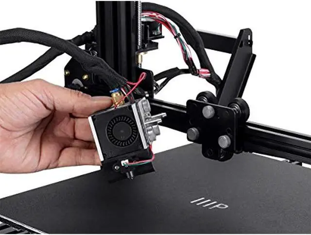 Alt view image 9 of 15 - Monoprice MP10 3D Printer - Black with (300 x 300 mm) Magnetic Heated Build Plate, Resume Printing Function, Assisted Leveling, and Touch Screen