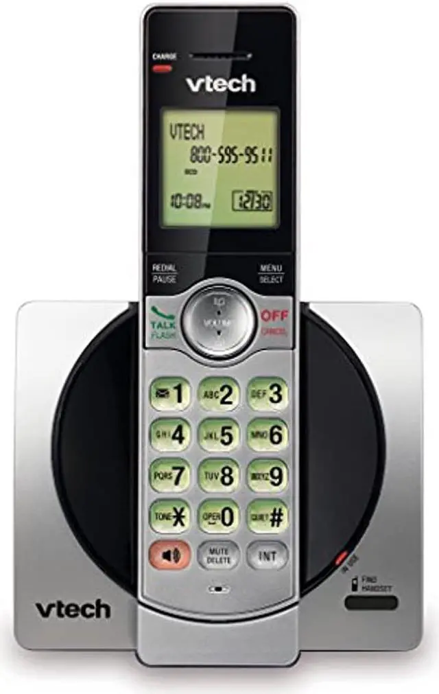 Alt view image 2 of 3 - VTech CS6919 DECT 6.0 Expandable Cordless Phone - Silver, Black