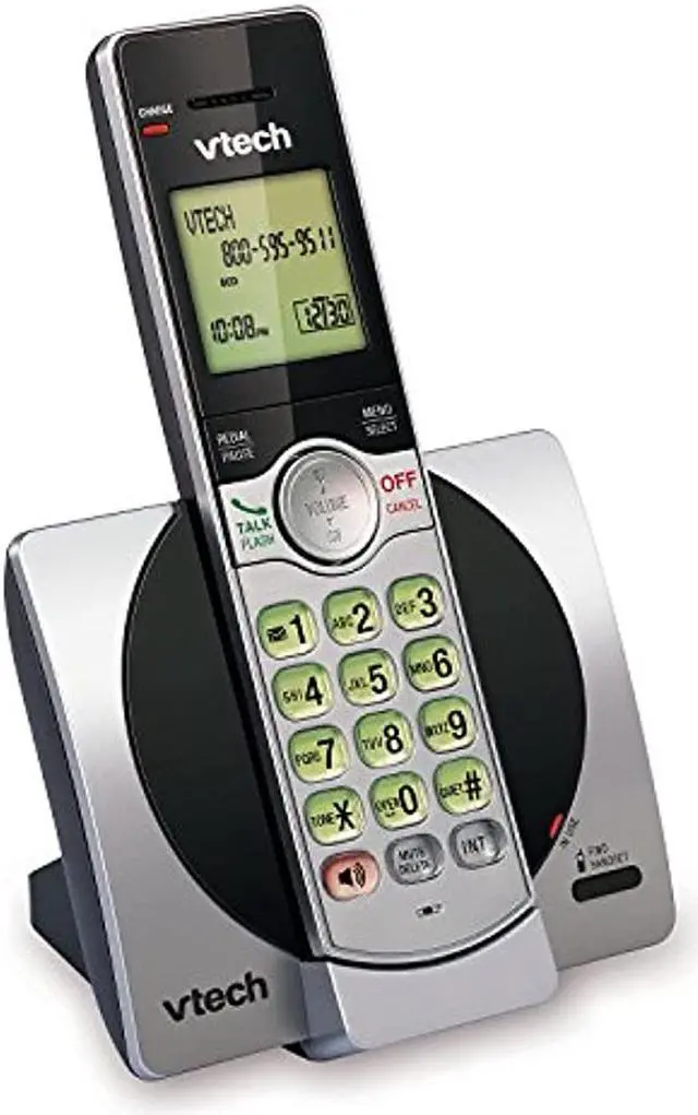 Alt view image 3 of 3 - VTech CS6919 DECT 6.0 Expandable Cordless Phone - Silver, Black