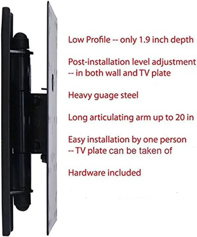 Alt view image 9 of 11 - VideoSecu Articulating Arm TV Wall Mount Full Motion Tilt Swivel Extend for 23"-37" some LED up to 42" LCD LED Monitor Bracket, with VESA 200x200/200x100/100x100mm 3KB