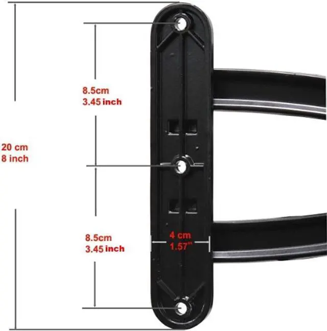 Alt view image 9 of 10 - VideoSecu Tilt Swivel LCD LED TV Monitor Wall Mount for most 15 - 27 inch 3D HDTV Flat Panel Screen Display Articulating Arm Full Motion Bracket - VESA 75/100mm A28