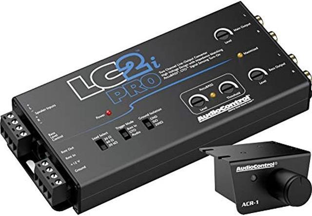 Alt view image 4 of 19 - AudioControl LC2i PRO 2-Channel Line Output Converter with Impedance Matching, AccuBASS, GTO, Audio Signal Sense, 12V Turn-On and ACR-1 Dash Remote Subwoofer Control