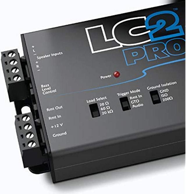 Alt view image 9 of 19 - AudioControl LC2i PRO 2-Channel Line Output Converter with Impedance Matching, AccuBASS, GTO, Audio Signal Sense, 12V Turn-On and ACR-1 Dash Remote Subwoofer Control