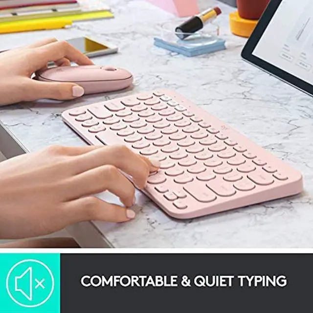 Alt view image 4 of 19 - LOGITECH 920-009728 LOGITECH K380 MULTI-DEVICE BLUETOOTH KEYBOARD FOR MAC-ROSE