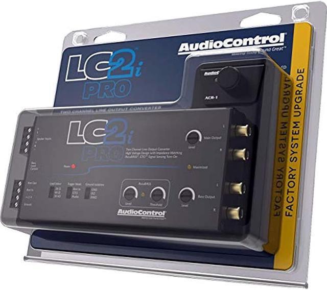 Alt view image 5 of 19 - AudioControl LC2i PRO 2-Channel Line Output Converter with Impedance Matching, AccuBASS, GTO, Audio Signal Sense, 12V Turn-On and ACR-1 Dash Remote Subwoofer Control