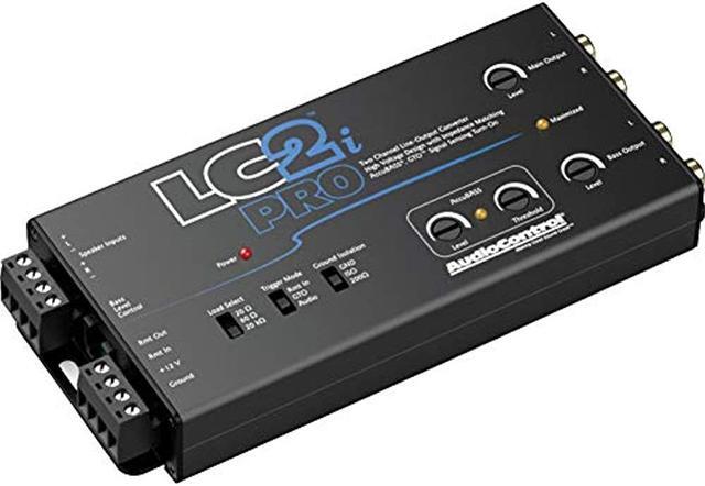 Alt view image 7 of 19 - AudioControl LC2i PRO 2-Channel Line Output Converter with Impedance Matching, AccuBASS, GTO, Audio Signal Sense, 12V Turn-On and ACR-1 Dash Remote Subwoofer Control