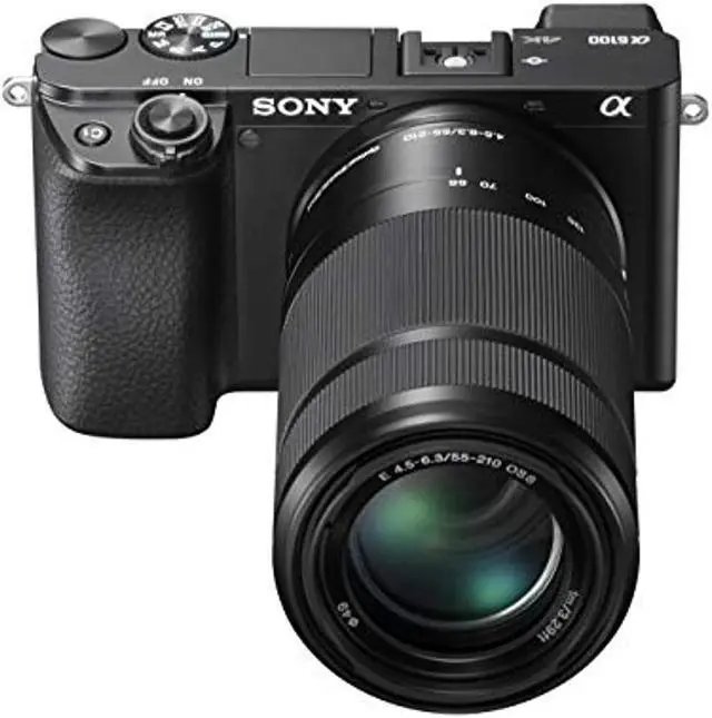 Alt view image 6 of 20 - Sony Alpha a6100 Mirrorless Digital Camera with 16-50mm and 55-210mm Lenses