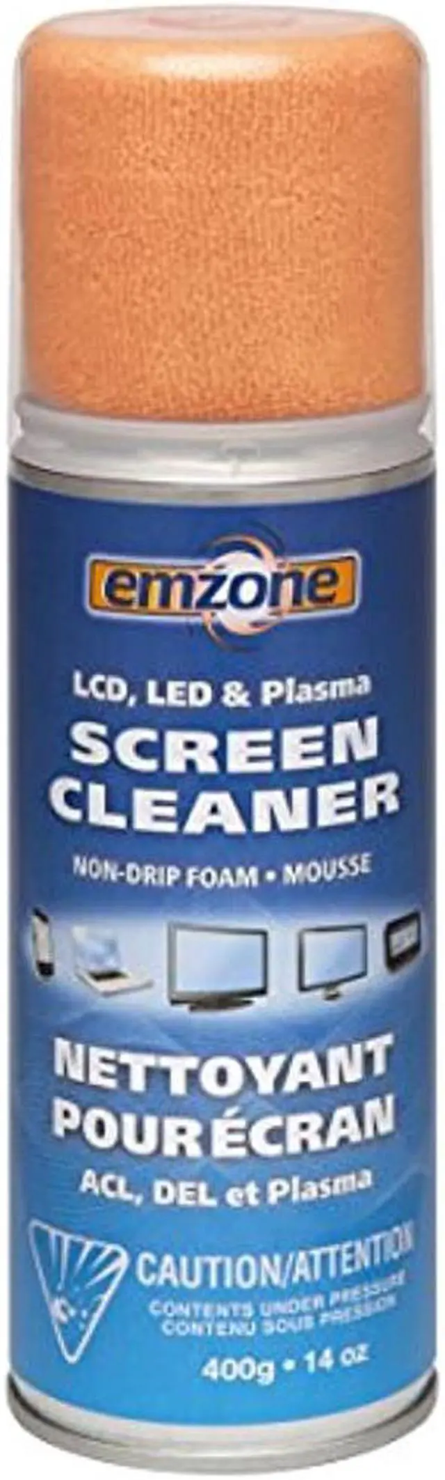 Main image of EMPACK EMP47046 Emzone Led, LCD and Plasma Foam Screen Cleaner with Cloth-for Display Screen-414.03 mL-Non-Drip, Streak-Free, Ammonia-freeBottle-1 Each