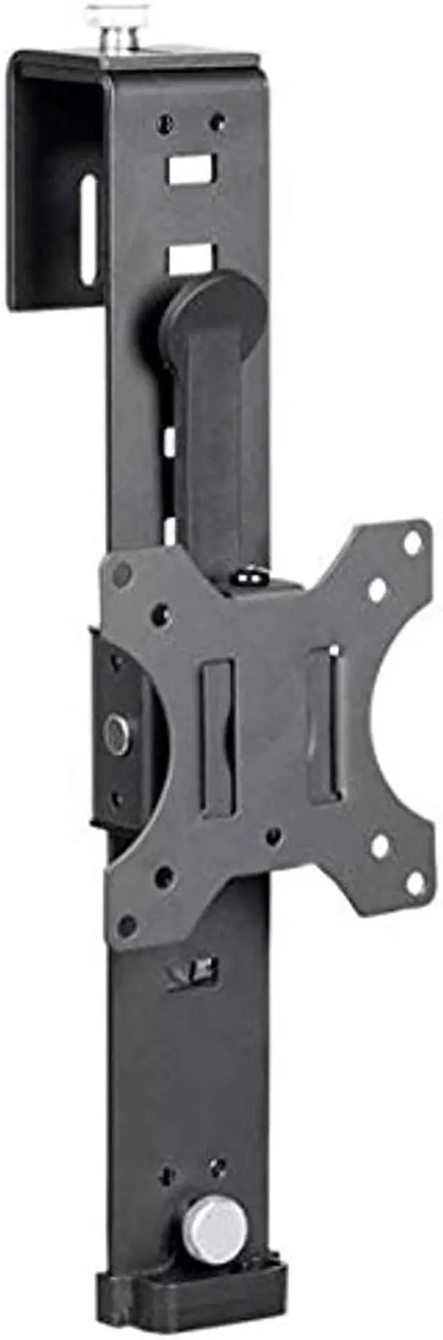 Alt view image 9 of 20 - Monoprice Cubicle Flat Panel Monitor Mount - Black | Ultra-Thin, Adjustable Height, Durable - Workstream Collection
