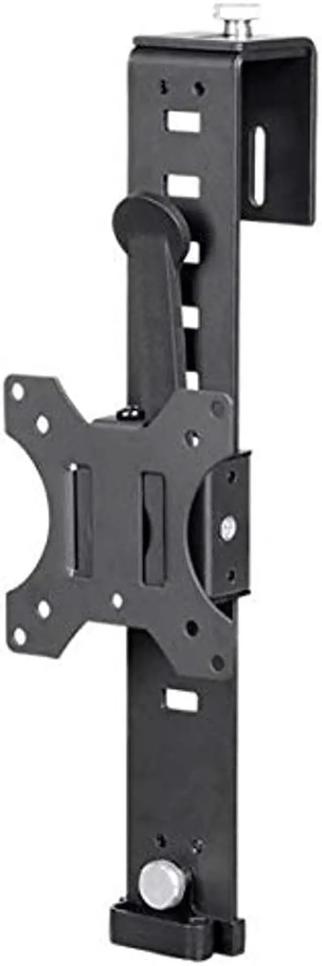 Alt view image 8 of 20 - Monoprice Cubicle Flat Panel Monitor Mount - Black | Ultra-Thin, Adjustable Height, Durable - Workstream Collection
