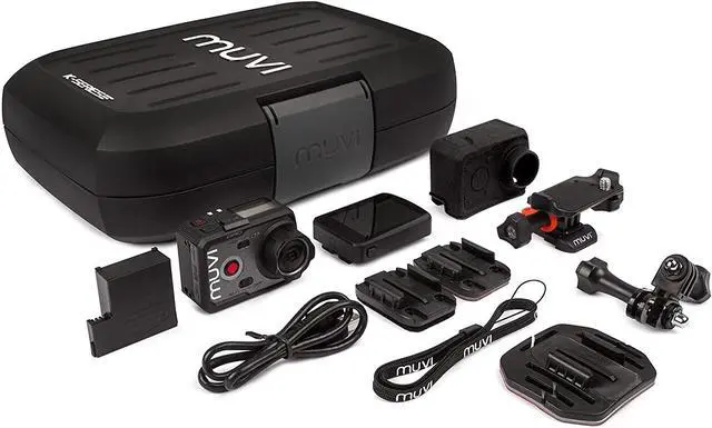 Alt view image 20 of 20 - Veho MUVI K-Series K-2 Pro 4k Wi-Fi Handsfree Camera with 12MP Resolution, LCD Touch Screen and Carry Case, Black (VCC-007-K2PRO)