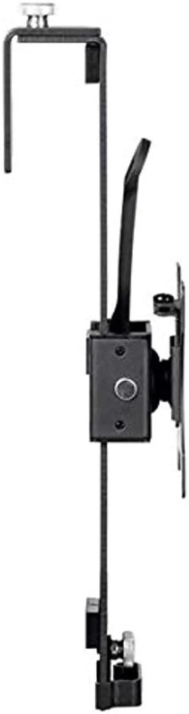 Alt view image 11 of 20 - Monoprice Cubicle Flat Panel Monitor Mount - Black | Ultra-Thin, Adjustable Height, Durable - Workstream Collection