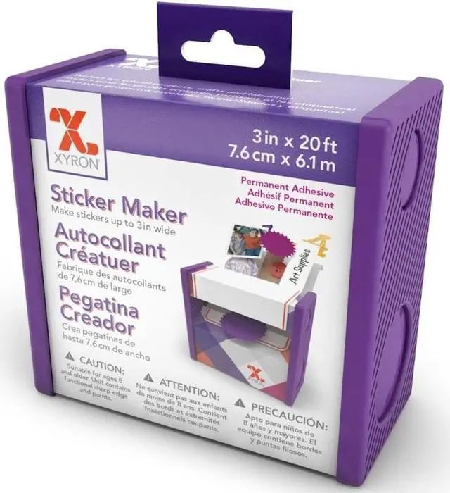 Alt view image 8 of 12 - Xyron 3'' Disposable Sticker Maker-3''X20' Permanent