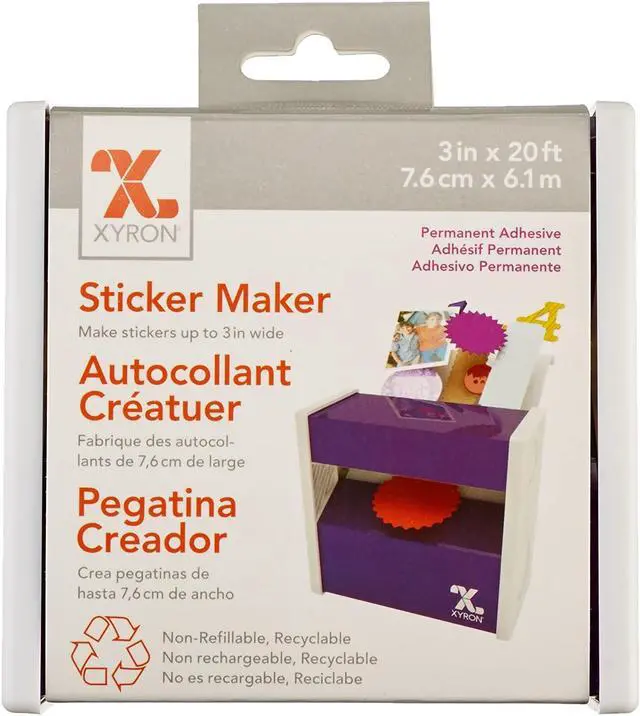 Alt view image 6 of 12 - Xyron 3'' Disposable Sticker Maker-3''X20' Permanent