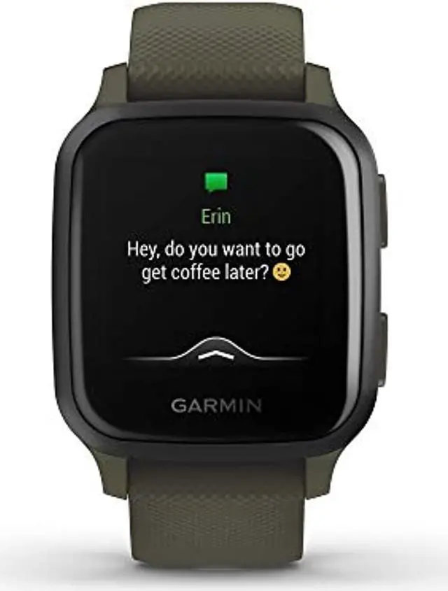 Alt view image 8 of 20 - Garmin Venu SQ Music Edition - Moss with Slate Bezel