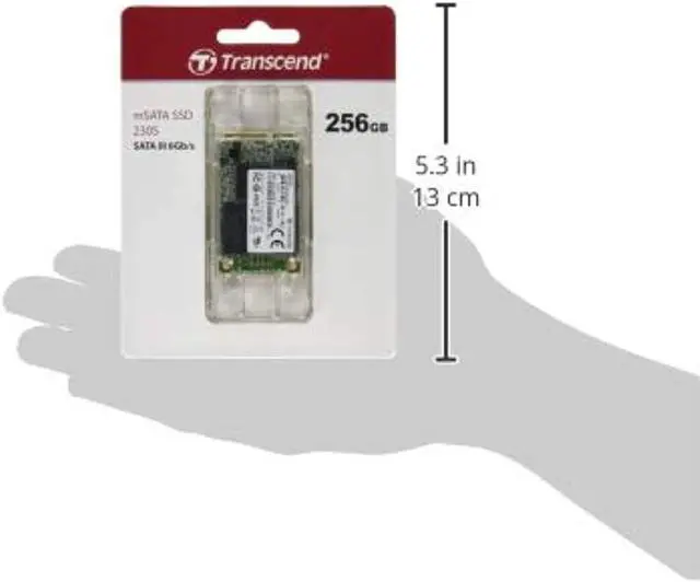 Alt view image 3 of 7 - Transcend 230S 256 GB Solid State Drive - SATA (SATA/600) - Internal - mSATA