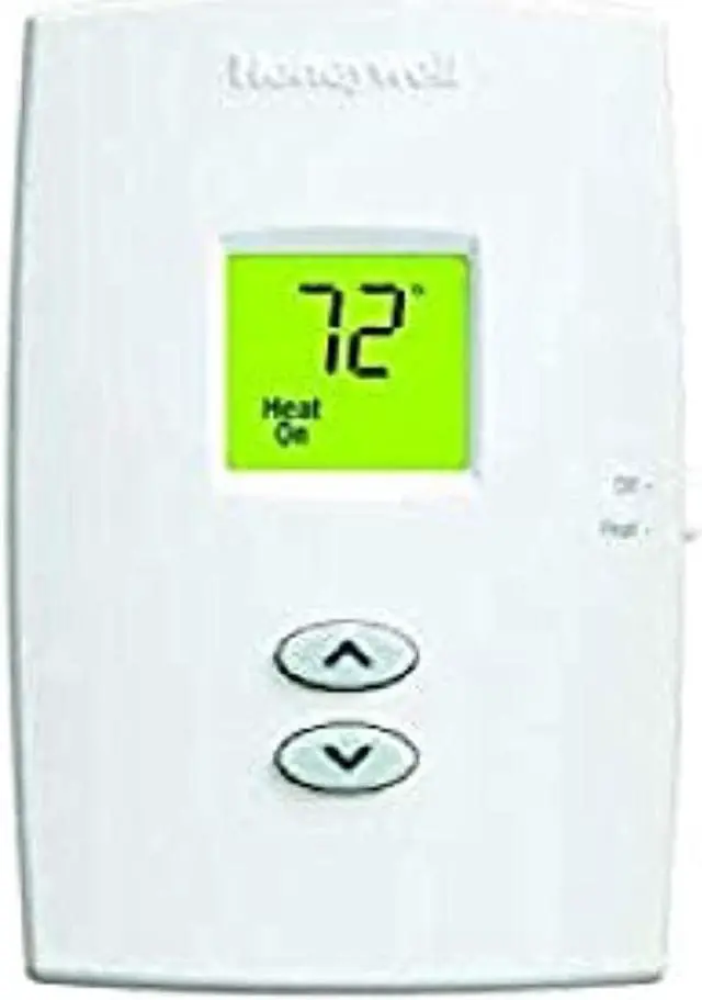 Alt view image 3 of 6 - Honeywell - TH1100DV1000 - PRO 1000 Non-Programmable Vertical Thermostat Heat Only