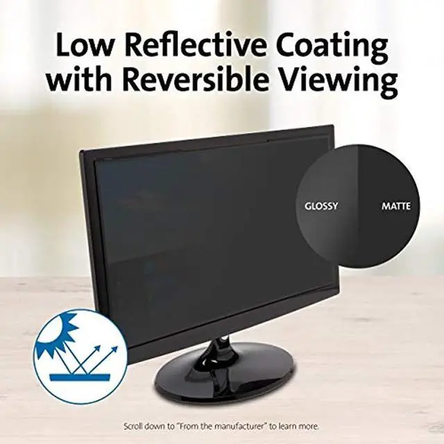 Alt view image 8 of 18 - Kensington Privacy Screen Filter - For 21.5" Widescreen LCD Monitor - 16:9