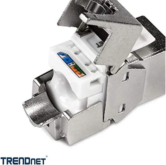 Alt view image 14 of 20 - TRENDnet TC-K06C6A Shielded Cat6A Keystone Jack - 6-Pack