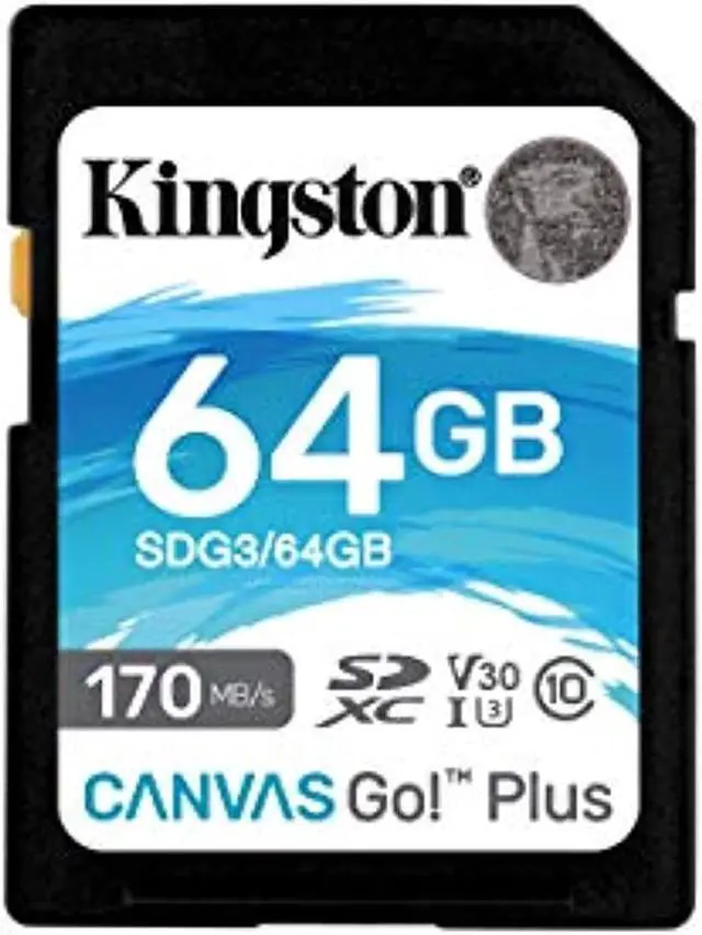 Alt view image 7 of 20 - Kingston Canvas Go! Plus 64 Gb Class 10/Uhs-I (U3) Sdxc