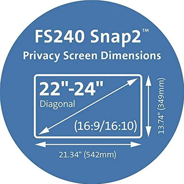 Alt view image 4 of 20 - Kensington Snap2 Privacy Screen Filter