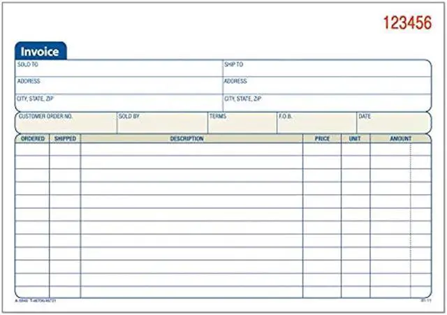 Alt view image 7 of 13 - Adams Carbonless Invoice Book