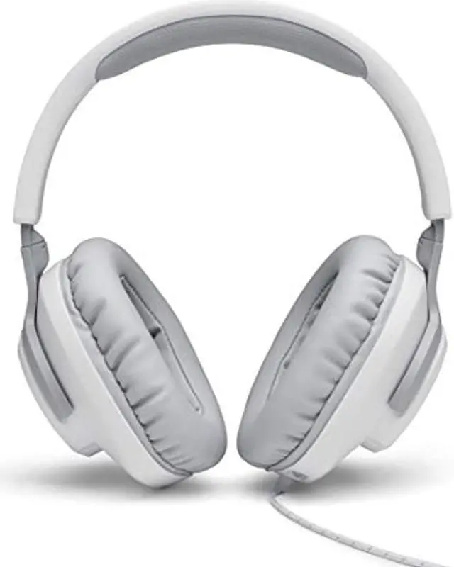 Alt view image 8 of 19 - JBL QUANTUM 100 Circumaural Gaming Headset, White